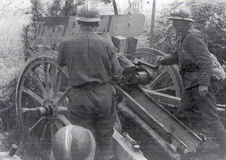 CANON DE 105 COURT MODÈLE 1934