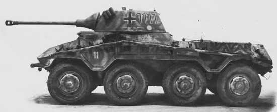 Sd.Kfz 234/2 SCHWERE PANZERSPÄHWAGEN PUMA (8-Räd)